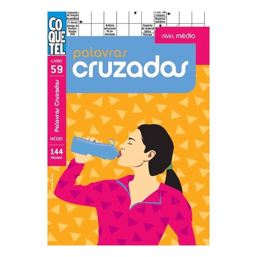 Imagem do produto Revista Coquetel Palavras Cruzadas Nível Médio