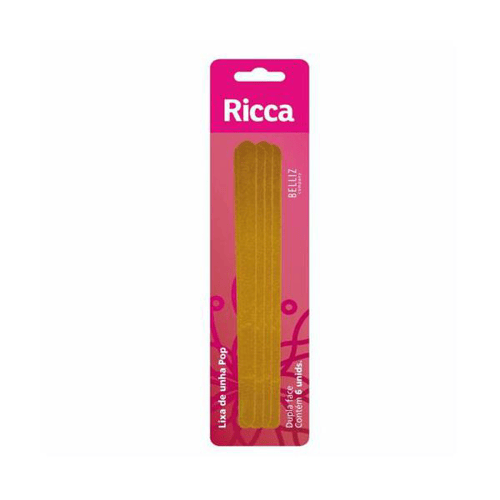 Ricca Lixa de Unha Pop Dupla Face com 6und
