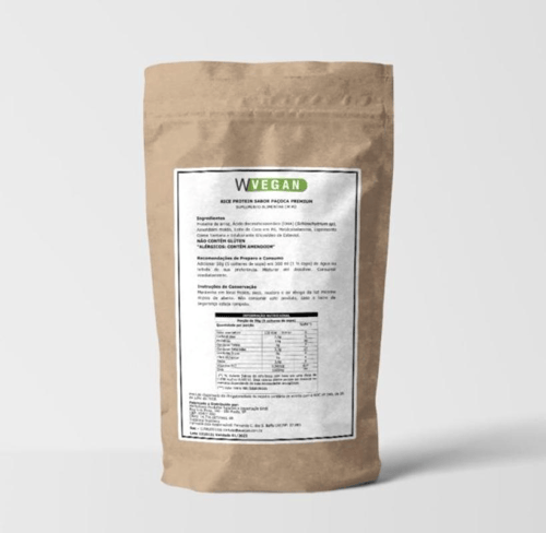 Imagem do produto Rice Protein 500G Sabor Paçoca Wvegan Refil Moriale Odt