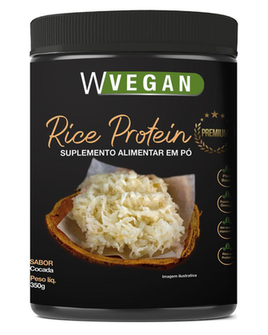 Imagem do produto Rice Protein Premium 350G Wvegan Sabor Cocada Proteina De Arroz Moriale Odt