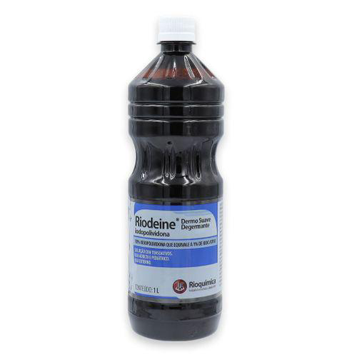 Imagem do produto Riodeine Rioquímica Iodopolividona Dermo Suave Tópico 1 Litro