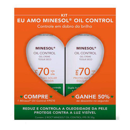 Roc Minesol Kit Oil Control Fps70 Com 50% Na Segunda Unidade