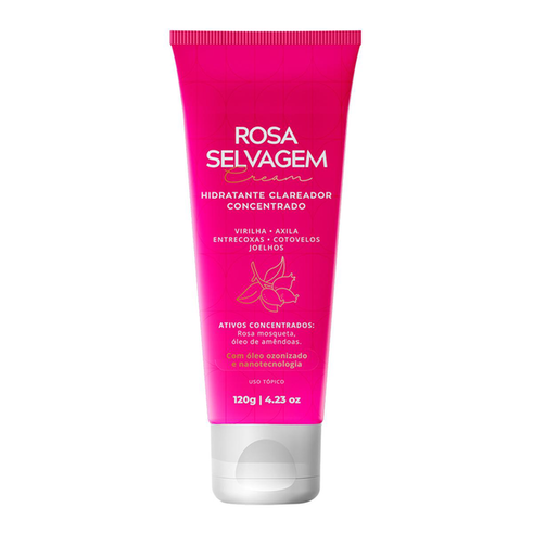 Creme Hidratante Clareador Concentrado Rosa Selvagem 120G