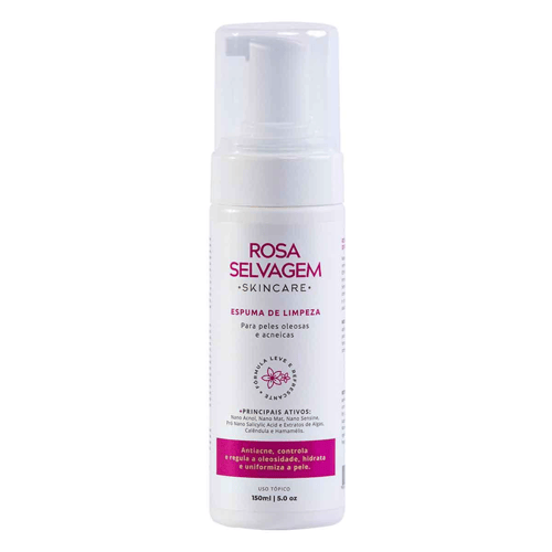 Imagem do produto Rosa Selvagem Sabonete Facial Mousse Pele Oleosa E Acneica 150Ml + Sérum Lifting Complexo Vitaminado Nanoestetic 30G