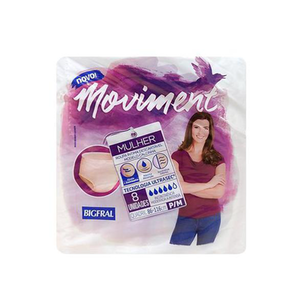 Imagem do produto Roupa Íntima Bigfral Moviment Mulher Tamanho P/M 8 Unidades