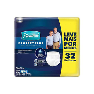Roupa Intima Descartavel Plenitud Protect Plus G/Xg 32 Unidades
