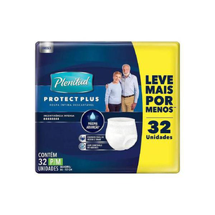 Roupa Intima Descartavel Plenitud Protect Plus P/M 32 Unidades