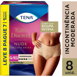 Imagem do produto Roupa Íntima Descartável Tena Pants Discreet Nude G/Eg 8 Unidades 8 Unidades