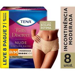 Imagem do produto Roupa Íntima Descartável Tena Pants Discreet Nude P/M 8 Unidades 8 Unidades