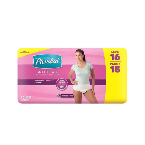 Imagem do produto Roupa Íntima Plenitud Femme P/M 16 Unidades