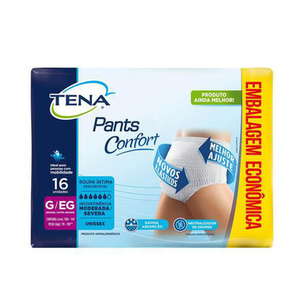 Imagem do produto Roupa Íntima Tena Pants Confort Tamanho G /Eg 16 Unidades