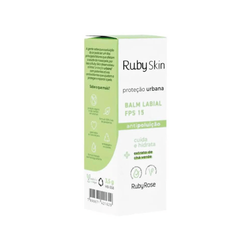 Imagem do produto Ruby Rose Balm Protetor Hidr Labial Proteção Urbana Fps15 4G