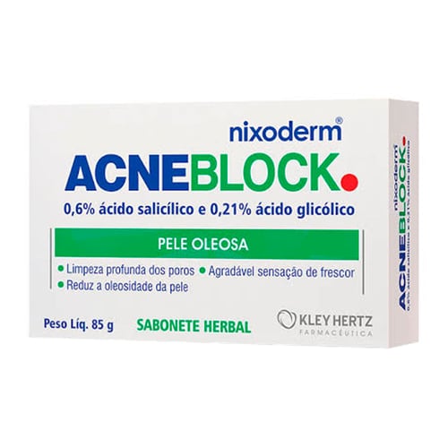 Imagem do produto Sabonete Barra Facial Acneblock Pele Oleosa 85G
