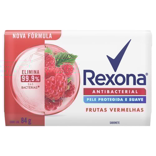 SABONETE REXONA ANT FRUTAS VERMELHA 84 GRAMAS