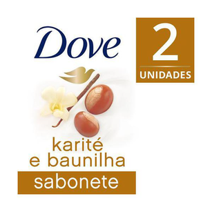 Sabonete Dove Delicious Care Karité Com 2 Unidades De 90G Cada
