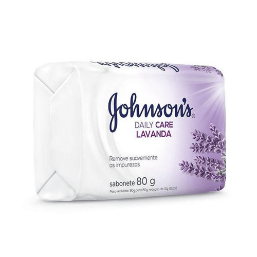 Sabonete Em Barra Johnson's Daily Care Lavanda Johnson & Johnson 80G