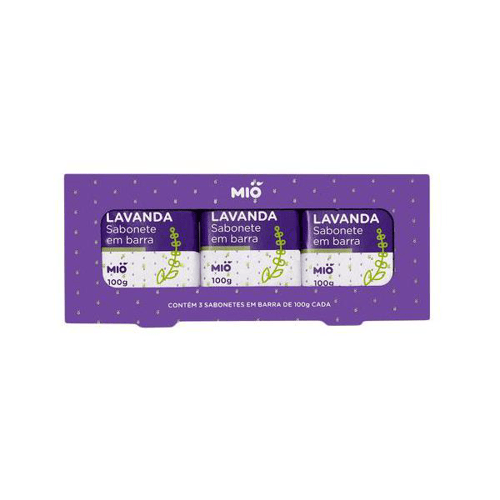 Imagem do produto Sabonete Em Barra Mió Lavanda Com 3 Unidades De 100G Cada