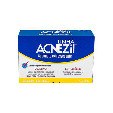 Sabonete Facial Acnezil Extrasecante 90G