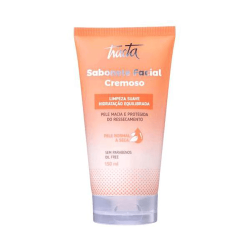 Sabonete Facial Cremoso Pele Normal A Seca Tracta 150Ml