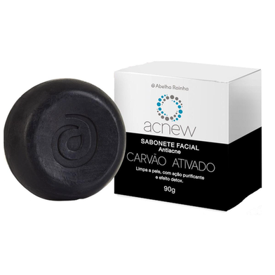 Imagem do produto Sabonete Facial Em Barra Antiacne Com Carvão Ativado Acnew Abelha Rainha 90G