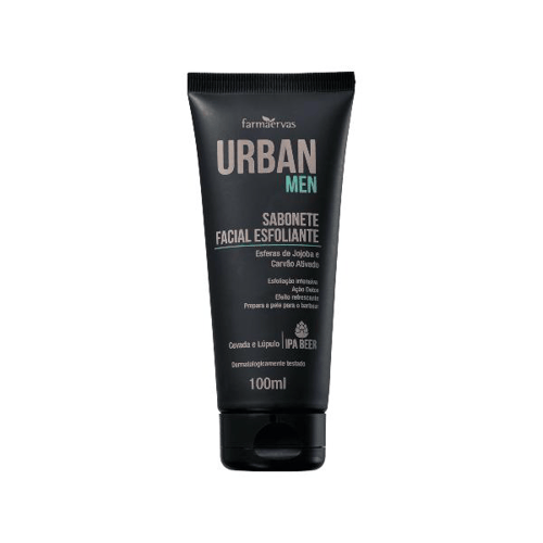 Sabonete Facial Esfoliante Urban Men Farmaervas - 100 Ml