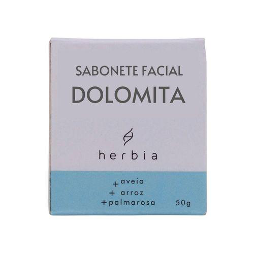 Sabonete Facial Natural De Argila Branca E Palmarosa 50G Herbia