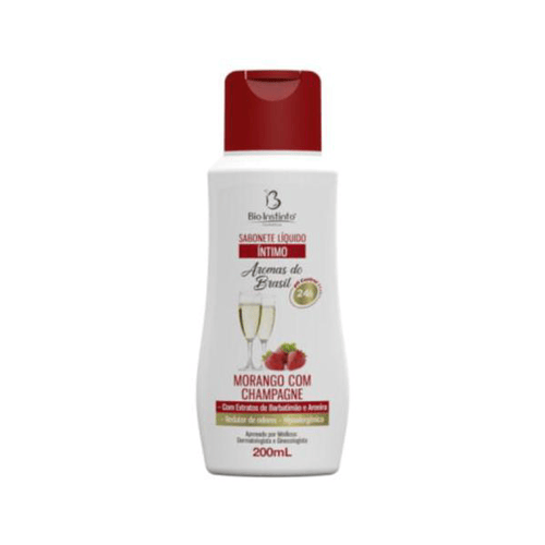 Sabonete Íntimo Morango E Champagne 200Ml Bio Instinto