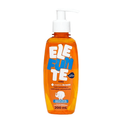 Sabonete Liquido Cabeca Aos Pes Elefunte Cheirinho De Bebe Com 200Ml