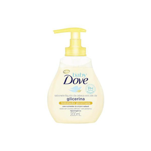 Sabonete Líquido Dove Baby Da Cabeça Aos Pés Hidratação Glicerinada Baby Dove 200Ml
