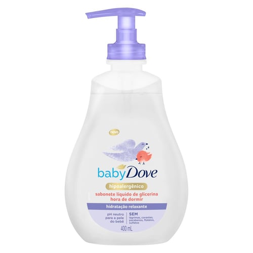 Sabonete Liquido Dove Baby Hidratacao Relaxante Hora Durmir Glicerina 400Ml