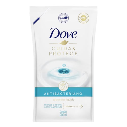 Sabonete Líquido Dove Cuida Protege Antibacteriano Refil 200Ml Panvel Farmácias