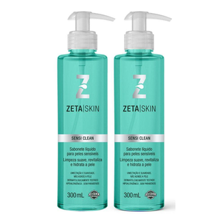Sabonete Líquido Facial Zeta Skin Sensi Clean 300Ml 2Unidades
