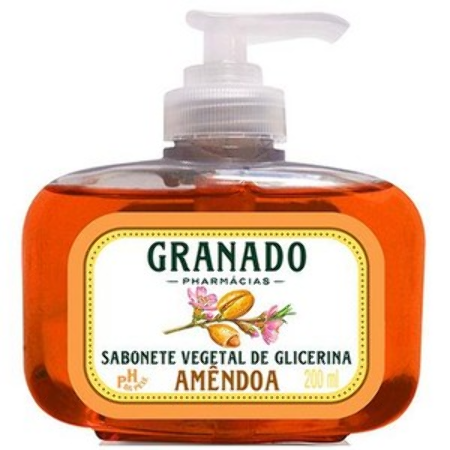 Sabonete - Líquido Granado De Glicerina E Amendoas Com 200 Ml