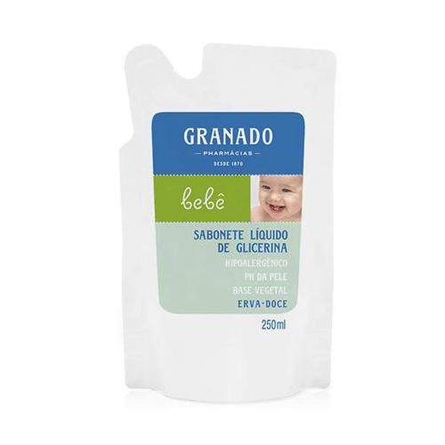 Sabonete - Liquido Granado Refil Bebe Erva Doce 250 Ml