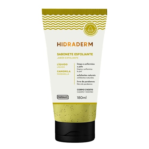 Imagem do produto Sabonete Liquido Hidraderm Esfoliante Camomila Farmax 180Ml