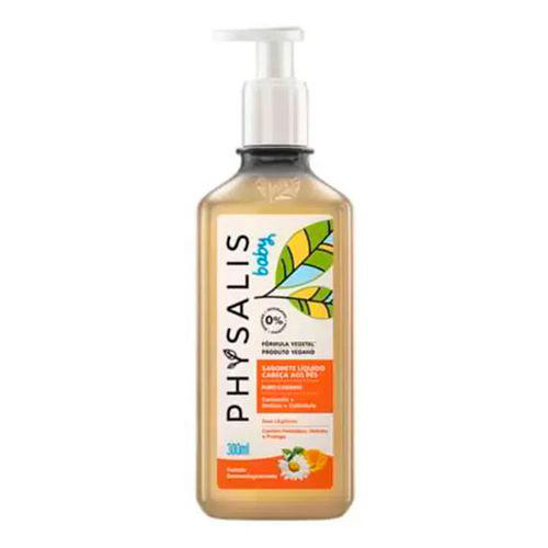 Sabonete Liquido Infantil Vegano Physalis Baby Puro Carinho Cabeca Aos Pes 300Ml