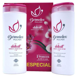Sabonete Líquido Íntimo Dermolux Mulher Delicat Leve 2 Pague 1 200Ml Cada