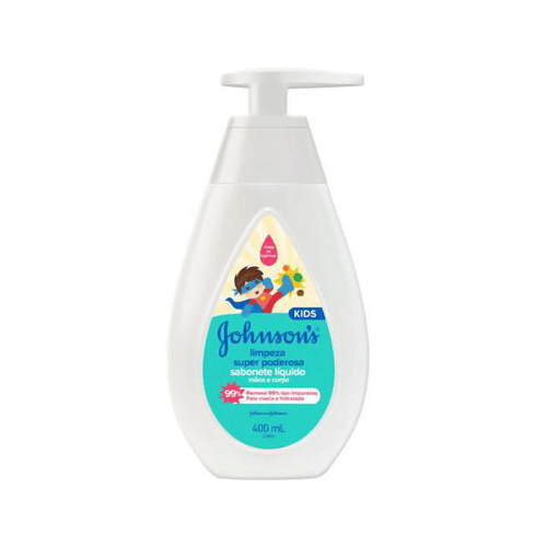 Imagem do produto Sabonete Líquido Johnson's Kids Limpeza Super Poderosa 400Ml