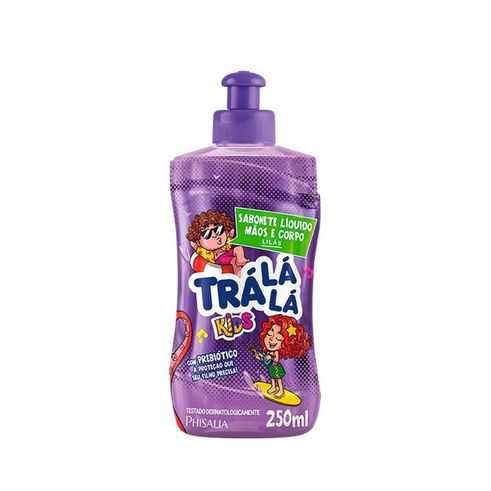 Imagem do produto Sabonete Líquido Mãos E Corpo Trá Lá Kids Lilás Com 250Ml