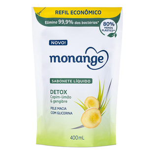 Imagem do produto Sabonete Líquido Monange Detox Refil 400Ml 400Ml