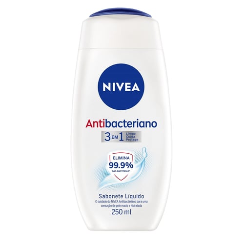 Sabonete Liquido Nivea Antibacteriano 3 Em 1 250Ml