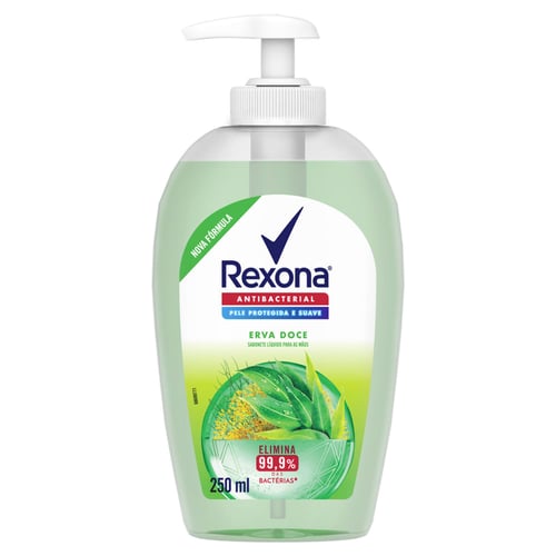 Sabonete Líquido Para Mãos Rexona Antibacterial Ervadoce 250Ml