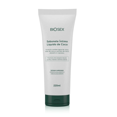 Imagem do produto Sabonete Líquido Para Saude Intima Com Oleo De Côco Cruelty Free 220Ml Biosex