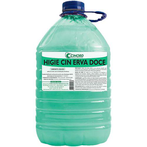 Imagem do produto Sabonete Líquido Perolado Higie Cin Cinord Erva Doce 5 Litros Cinord Sudeste