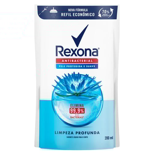 Imagem do produto Sabonete Líquido Rexona Antibacterial Limpeza Profunda 200Ml Refil Econômico Panvel Farmácias