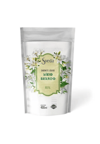 Sabonete Líquido Sveda Lirio Branco Refil 400Ml