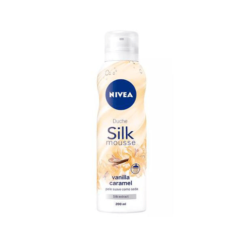 Sabonete Nivea Silk Mousse Vanilla Caramel 200Ml