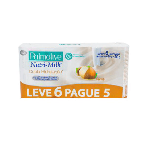 Sabonete Palmolive Nutrimilk Karitê 90G Leve 6 Pague 5