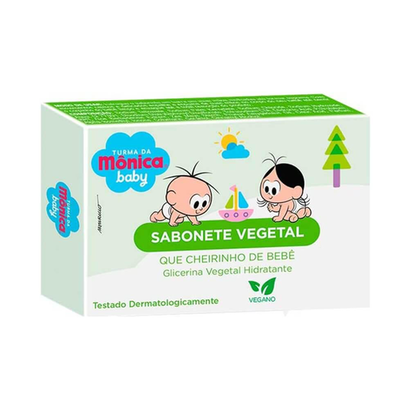Sabonete Vegetal Em Barra Turma Mônica Baby Glicerina 80G
