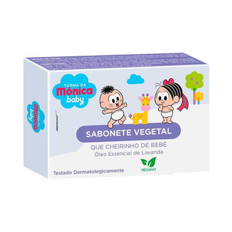 Sabonete Vegetal Em Barra Turma Mônica Baby Lavanda 80G